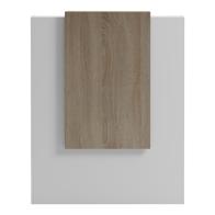 Γραφείο reception Zowel pakoworld με led λευκό - sonoma 90x40x110εκ