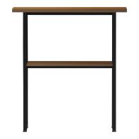 Κονσόλα Solain pakoworld καρυδί-μαύρο μέταλλο 79x29x85εκ