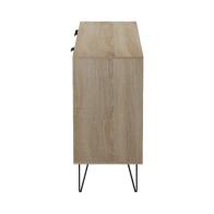 Μπουφές Balain pakoworld sonoma-γκρι μπεζ όψη μαρμάρου 142x35.5x83εκ