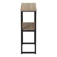 Κονσόλα Solain pakoworld sonoma-μαύρο μέταλλο 79x29x85εκ