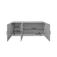 Πατάρι ντουλάπας τρίφυλλο Alvia pakoworld wenge 150x51x60εκ