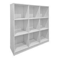 Βιβλιοθήκη Gridea pakoworld λευκό 119.5x30x121εκ