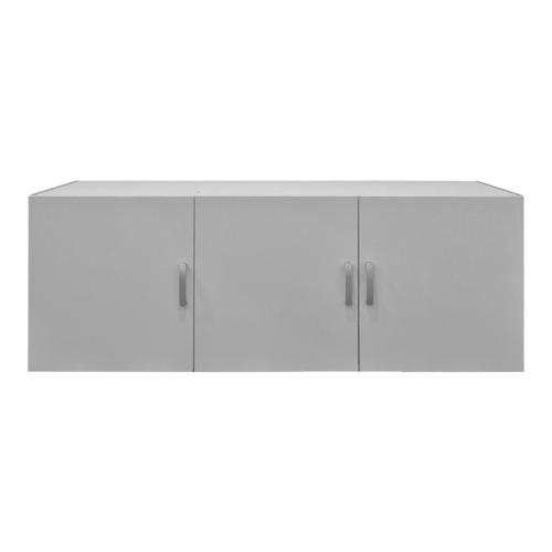 Πατάρι ντουλάπας τρίφυλλο Alvia pakoworld λευκό 150x51x60εκ