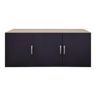 Πατάρι ντουλάπας τρίφυλλο Alvia pakoworld sonoma-ανθρακί 150x51x60εκ