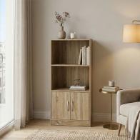 Βιβλιοθήκη Tekaro pakoworld sonoma 60x30x120εκ