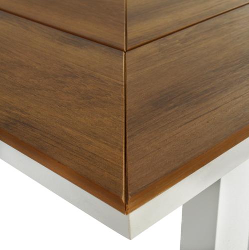 ΣΕΤ ΤΡΑΠΕΖΑΡΙΑΣ TABER HM10738.01 ΤΡΑΠΕΖΙ & 6 ΠΟΛΥΘΡΟΝΕΣ-ΑΛΟΥΜΙΝΙΟ & POLYWOOD-ΛΕΥΚΟ