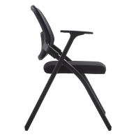 ΚΑΡΕΚΛΑ ΣΥΝΕΔΡΙΟΥ ΠΤΥΣΣΟΜΕΝΗ ΜΕ ΑΝΑΛΟΓΙΟ DENO HM1209.01 MESH ΥΦΑΣΜΑ ΜΑΥΡΟ 65x63x82Υεκ.