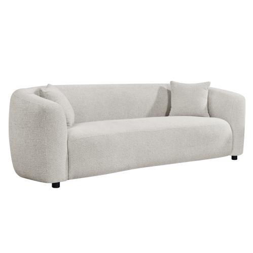 ΚΑΝΑΠΕΣ 3-ΘΕΣΙΟΣ NORD HM3321.02 ΑΝΟΙΧΤΟ ΜΠΕΖ ΥΦΑΣΜΑ 230x96x75Υεκ.