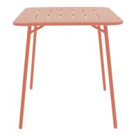 Τραπέζι Moraja pakoworld terracotta μέταλλο 70x70x73εκ