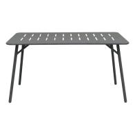 Τραπέζι Moraja pakoworld μαύρο μέταλλο 140x80x72εκ