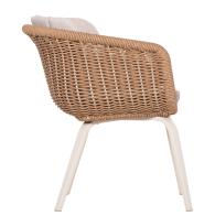 ΠΟΛΥΘΡΟΝΑ VICTUS HM6559.02 ΑΛΟΥΜΙΝΙΟ & OLEFIN ΜΠΕΖ-TWIST WICKER 60x62x76Yεκ