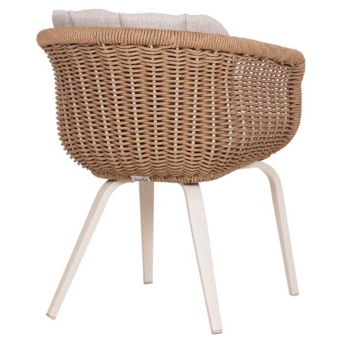 ΠΟΛΥΘΡΟΝΑ VICTUS HM6559.02 ΑΛΟΥΜΙΝΙΟ & OLEFIN ΜΠΕΖ-TWIST WICKER 60x62x76Yεκ