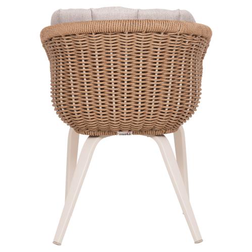 ΠΟΛΥΘΡΟΝΑ VICTUS HM6559.02 ΑΛΟΥΜΙΝΙΟ & OLEFIN ΜΠΕΖ-TWIST WICKER 60x62x76Yεκ