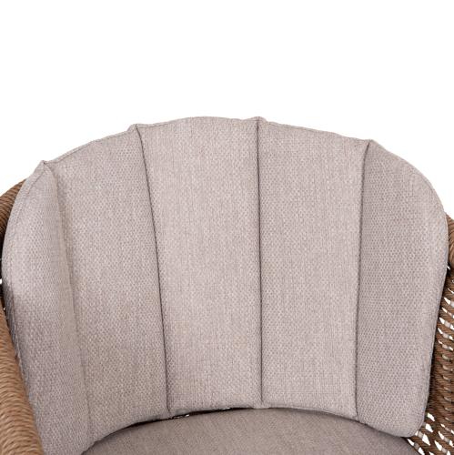 ΠΟΛΥΘΡΟΝΑ VICTUS HM6559.02 ΑΛΟΥΜΙΝΙΟ & OLEFIN ΜΠΕΖ-TWIST WICKER 60x62x76Yεκ