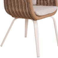 ΠΟΛΥΘΡΟΝΑ VICTUS HM6559.02 ΑΛΟΥΜΙΝΙΟ & OLEFIN ΜΠΕΖ-TWIST WICKER 60x62x76Yεκ