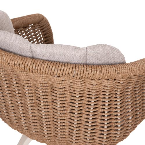 ΠΟΛΥΘΡΟΝΑ VICTUS HM6559.02 ΑΛΟΥΜΙΝΙΟ & OLEFIN ΜΠΕΖ-TWIST WICKER 60x62x76Yεκ