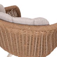 ΠΟΛΥΘΡΟΝΑ VICTUS HM6559.02 ΑΛΟΥΜΙΝΙΟ & OLEFIN ΜΠΕΖ-TWIST WICKER 60x62x76Yεκ