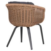 ΠΟΛΥΘΡΟΝΑ VICTUS HM6559.01 ΑΛΟΥΜΙΝΙΟ & OLEFIN ΓΚΡΙ-TWIST WICKER 60x62x76Yεκ