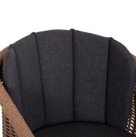 ΠΟΛΥΘΡΟΝΑ VICTUS HM6559.01 ΑΛΟΥΜΙΝΙΟ & OLEFIN ΓΚΡΙ-TWIST WICKER 60x62x76Yεκ