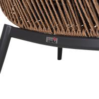 ΠΟΛΥΘΡΟΝΑ LOUNGE ΜΕ ΥΠΟΠΟΔΙΟ REMVAZZO HM6561.01 ΑΛΟΥΜΙΝΙΟ ΓΚΡΙ--WICKER 90x85x96Υεκ