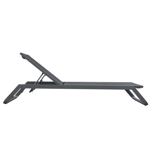 ΞΑΠΛΩΣΤΡΑ ΑΛΟΥΜΙΝΙΟΥ MARIMAR HM6562.01 ΣΚΕΛΕΤΟΣ & TEXTILENE ΓΚΡΙ 218x67x31Υεκ