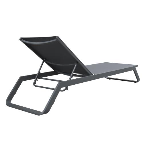 ΞΑΠΛΩΣΤΡΑ ΑΛΟΥΜΙΝΙΟΥ MARIMAR HM6562.01 ΣΚΕΛΕΤΟΣ & TEXTILENE ΓΚΡΙ 218x67x31Υεκ