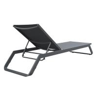 ΞΑΠΛΩΣΤΡΑ ΑΛΟΥΜΙΝΙΟΥ MARIMAR HM6562.01 ΣΚΕΛΕΤΟΣ & TEXTILENE ΓΚΡΙ 218x67x31Υεκ