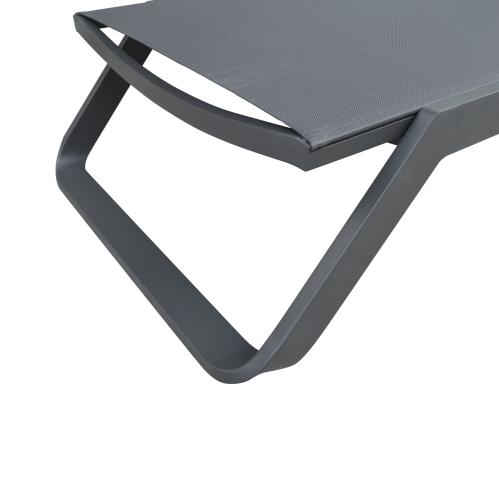 ΞΑΠΛΩΣΤΡΑ ΑΛΟΥΜΙΝΙΟΥ MARIMAR HM6562.01 ΣΚΕΛΕΤΟΣ & TEXTILENE ΓΚΡΙ 218x67x31Υεκ