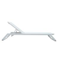 ΞΑΠΛΩΣΤΡΑ ΑΛΟΥΜΙΝΙΟΥ MARIMAR HM6562.02 ΣΚΕΛΕΤΟΣ & TEXTILENE ΛΕΥΚΟ 218x67x31Υεκ