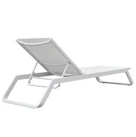 ΞΑΠΛΩΣΤΡΑ ΑΛΟΥΜΙΝΙΟΥ MARIMAR HM6562.02 ΣΚΕΛΕΤΟΣ & TEXTILENE ΛΕΥΚΟ 218x67x31Υεκ