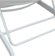 ΞΑΠΛΩΣΤΡΑ ΑΛΟΥΜΙΝΙΟΥ MARIMAR HM6562.02 ΣΚΕΛΕΤΟΣ & TEXTILENE ΛΕΥΚΟ 218x67x31Υεκ