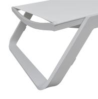 ΞΑΠΛΩΣΤΡΑ ΑΛΟΥΜΙΝΙΟΥ MARIMAR HM6562.02 ΣΚΕΛΕΤΟΣ & TEXTILENE ΛΕΥΚΟ 218x67x31Υεκ