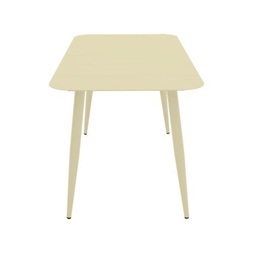 Τραπεζαρία Heven Vista pakoworld σετ 7τεμ σαμπανί αλουμίνιο 120x70x72εκ