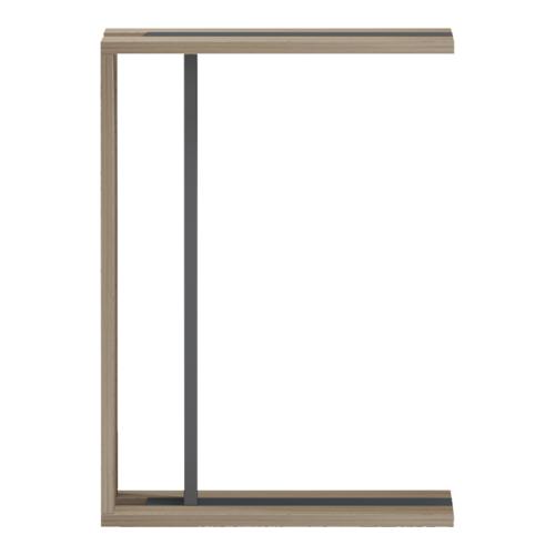 Βοηθητικό τραπέζι Muju pakoworld sonoma- ανθρακί  30x40x55εκ