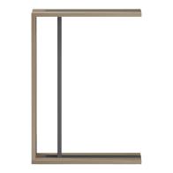 Βοηθητικό τραπέζι Muju pakoworld sonoma- ανθρακί  30x40x55εκ