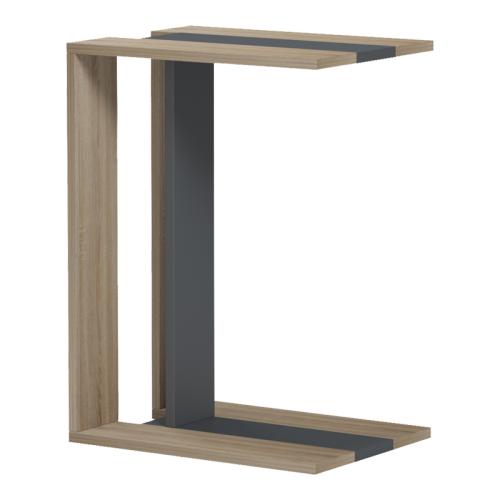 Βοηθητικό τραπέζι Muju pakoworld sonoma- ανθρακί  30x40x55εκ