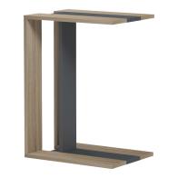 Βοηθητικό τραπέζι Muju pakoworld sonoma- ανθρακί  30x40x55εκ