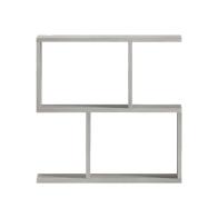 Βοηθητικό τραπέζι-βιβλιοθήκη Wesmol pakoworld γκρι όψη μαρμάρου 50x20x50εκ