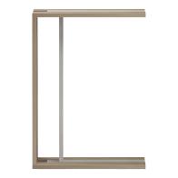 Βοηθητικό τραπέζι Muju pakoworld sonoma- μπεζ οψη μαρμάρου  30x40x55εκ