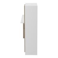 Γραφείο με βιβλιοθήκη και ντουλάπι Ofisio pakoworld sonoma-λευκό 152.3x40x120εκ