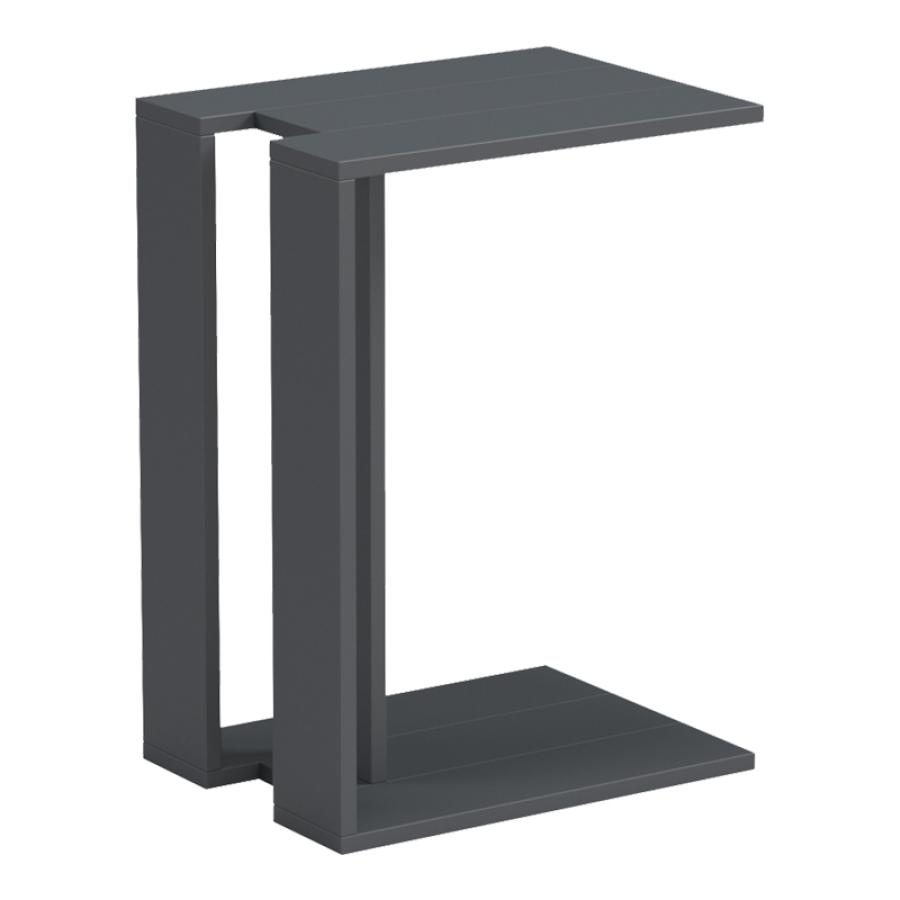 Βοηθητικό τραπέζι Muju pakoworld ανθρακί  30x40x55εκ