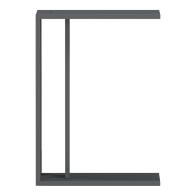 Βοηθητικό τραπέζι Muju pakoworld ανθρακί  30x40x55εκ