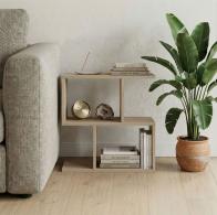 Βοηθητικό τραπέζι-βιβλιοθήκη Wesmol pakoworld sonoma 50x20x50εκ