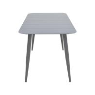 Τραπεζαρία Heven Vista pakoworld σετ 7τεμ ανθρακί αλουμίνιο 120x70x72εκ