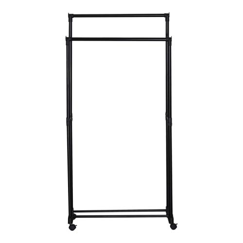 Κρεμάστρα δαπέδου Ganco pakoworld μαύρο μέταλλο 74.5x39x157εκ