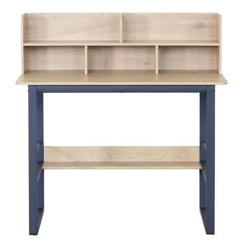 Γραφείο εργασίας Biuro pakoworld oak- μαύρο μέταλλο 120x60x103εκ