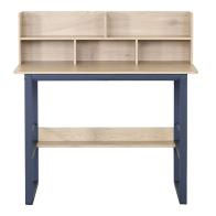 Γραφείο εργασίας Biuro pakoworld oak- μαύρο μέταλλο 120x60x103εκ