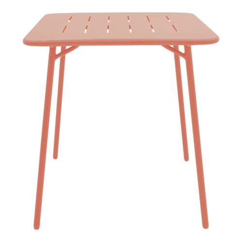 Τραπεζαρία Moraja Federal pakoworld σετ 3τεμ terracotta μέταλλο 70x70x73εκ