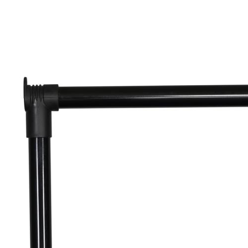 Κρεμάστρα δαπέδου Wizak pakoworld μαύρο μέταλλο 74.5x41,5x157εκ