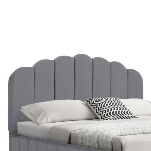 Κρεβάτι Tatiana pakoworld ύφασμα γκρι με αποθηκευτικό χώρο 120x200εκ